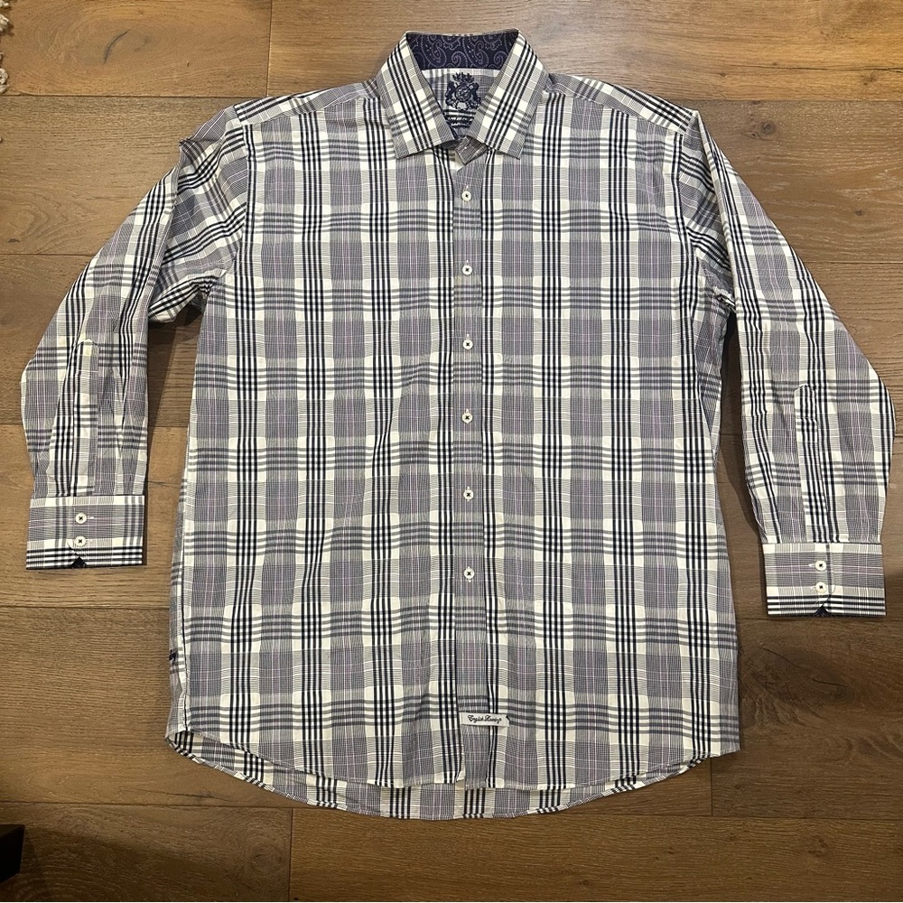 COPY - English Laundry Shirt Plaid Long Sleeve Button Down Men’s Size 17 1/2 32…